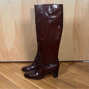 Salvatore Ferragamo Dark Brown Heeled Boots